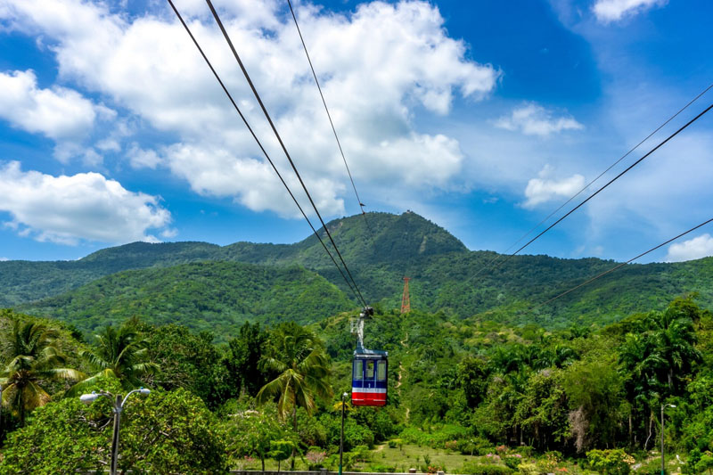 Kolejka linowa w Puerto Plata